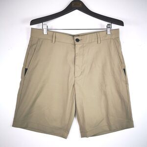 Men's‎ Claiborne  Classic Fit Shorts Dry & Cool Size 34, 9.5 Inseam beige